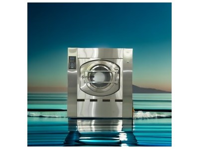 洗衣房设备工业洗衣机是干什么的水洗厂设备100全自动洗脱机 视频图1