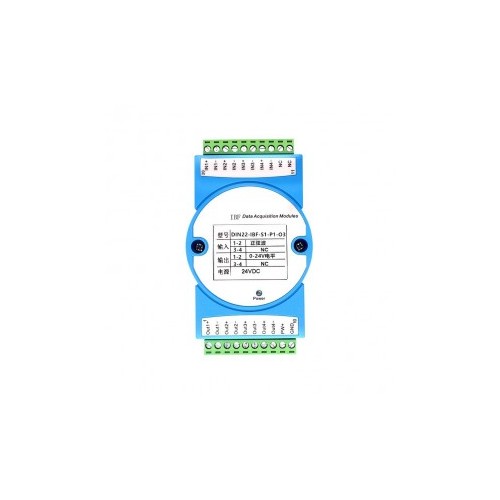 0-5V编码器差分信号转0-24V脉冲信号变送器集电极开路输出