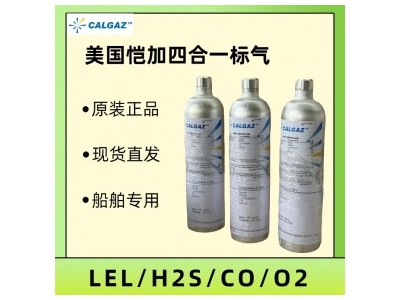 CALGAZ恺加 四合一标气 H2S/CO/CH4/O2/N2 船用 标准校验气体